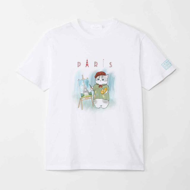 Polera Mofusand Journey Francia blanca