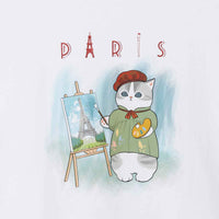 Polera Mofusand Journey Francia blanca