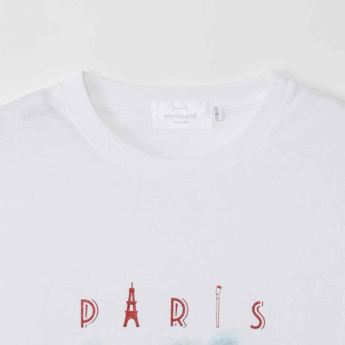 Polera Mofusand Journey Francia blanca