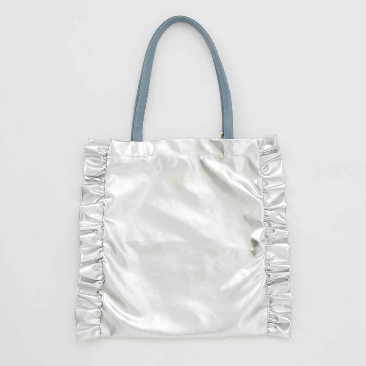 Bolso tote Mofusand Gatito Tiburón plateado