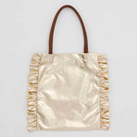 Bolso tote dorado con brillo de mofusand