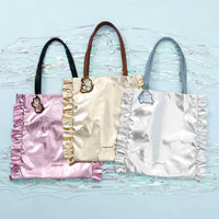 Bolso tote dorado con brillo de mofusand
