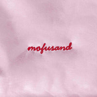 Bolso tote rosado brillante Mofusand con gato frutilla
