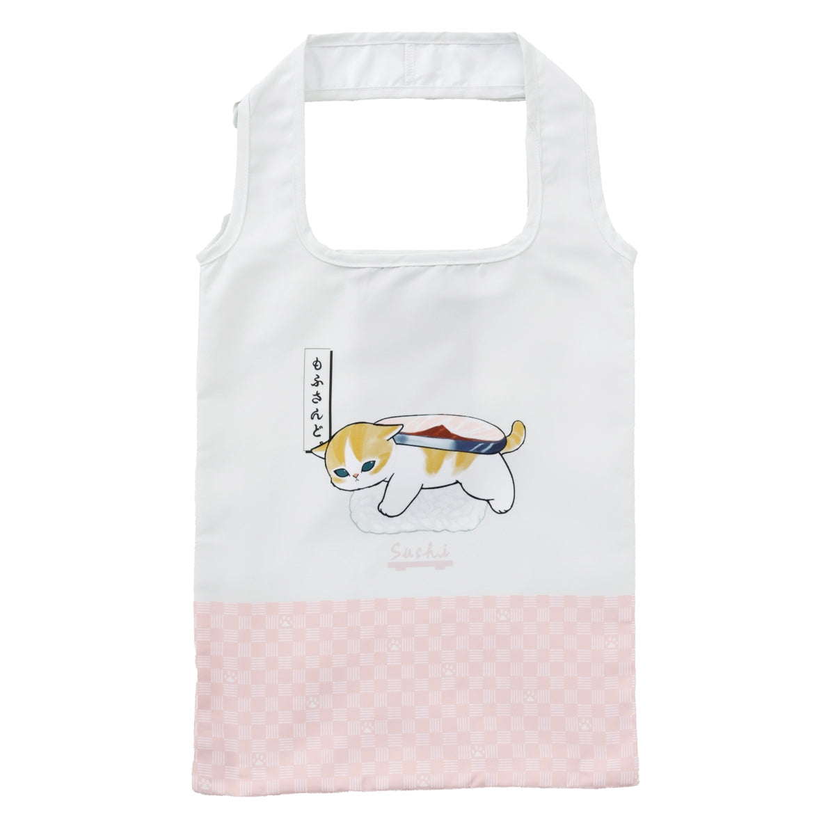 Bolsa ecológica Mofusand Sushi Rosa