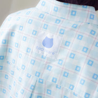 Camisa a cuadros azul de Hachiware - Chiikawa