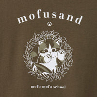 Polera mofusand estilo universitario, verde oliva
