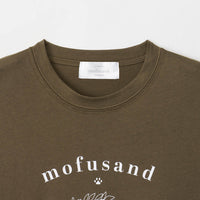 Polera mofusand estilo universitario, verde oliva