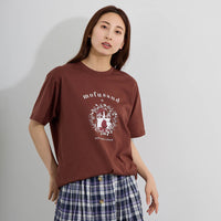 Polera Mofusand universitaria del gato frutilla