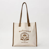 Bolso tote Mofusand con gato abeja, beige arena