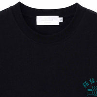 Polera negra mofusand estilo chino con ramen