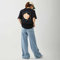 Polera negra mofusand estilo chino con ramen