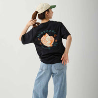 Polera negra mofusand estilo chino con ramen