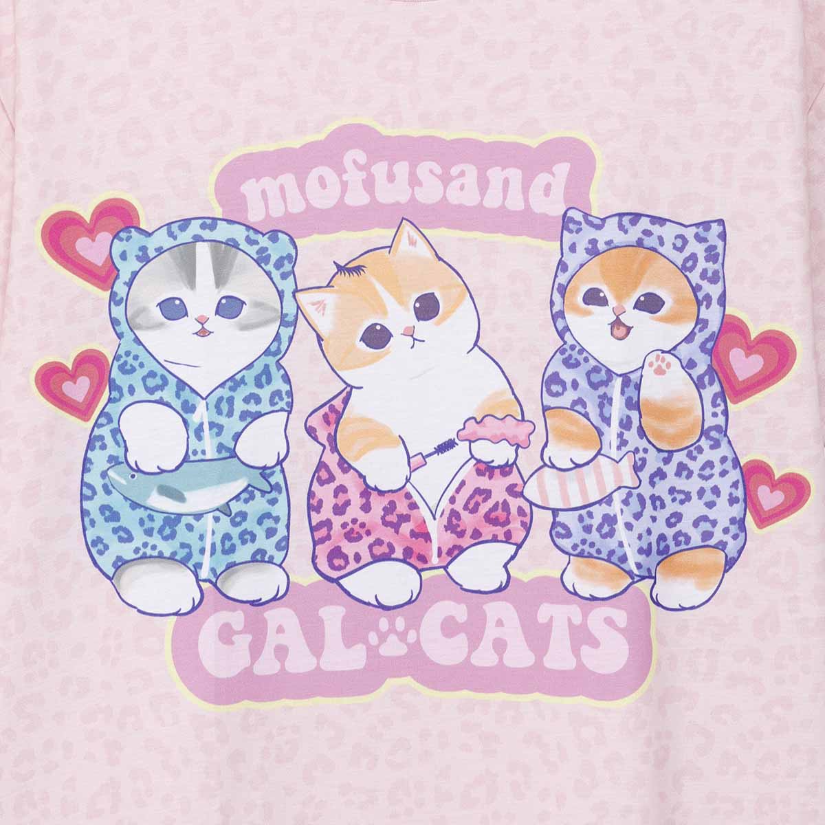 Polera mofusand GAL CAT rosada