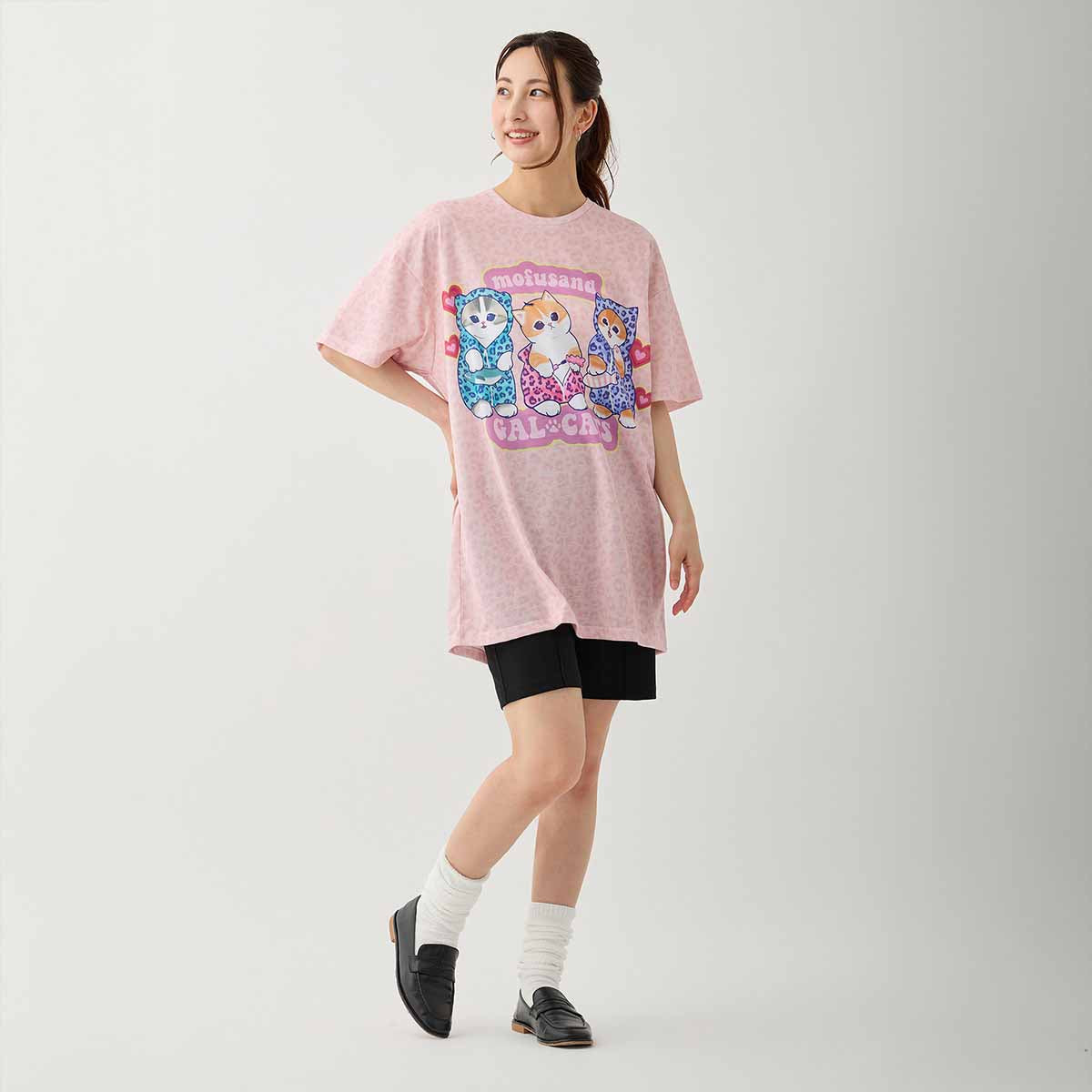 Polera mofusand GAL CAT rosada