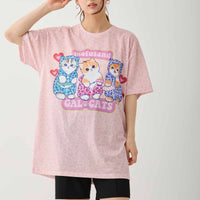 Polera mofusand GAL CAT rosada