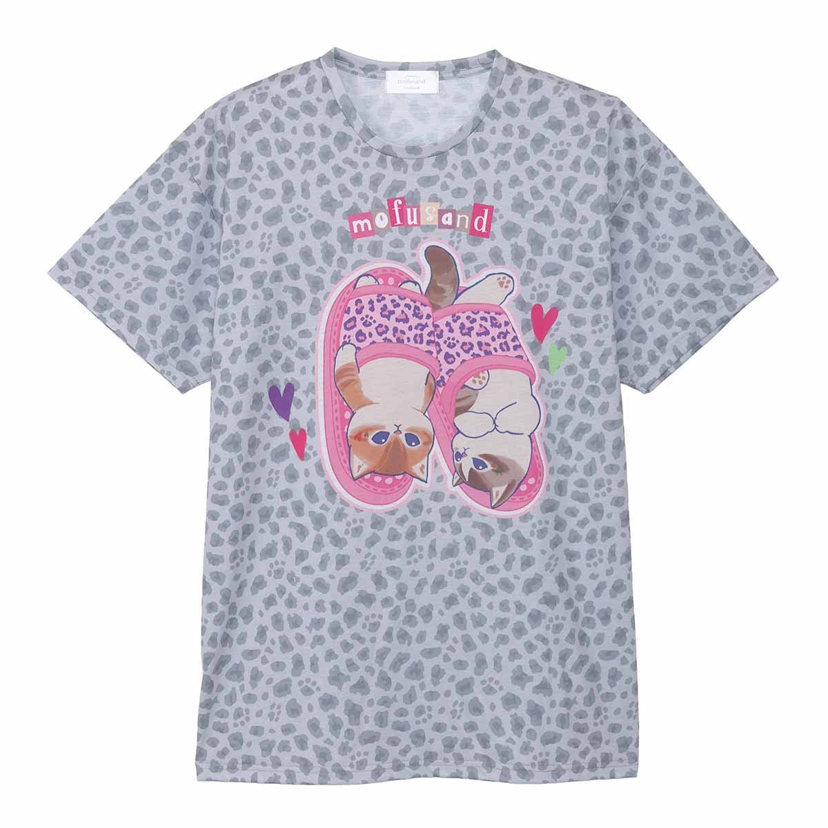 Polera gris Mofusand con gatito estilo gyaru