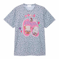 Polera gris Mofusand con gatito estilo gyaru