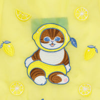 Bolso de organza Mofusand amarillo limón