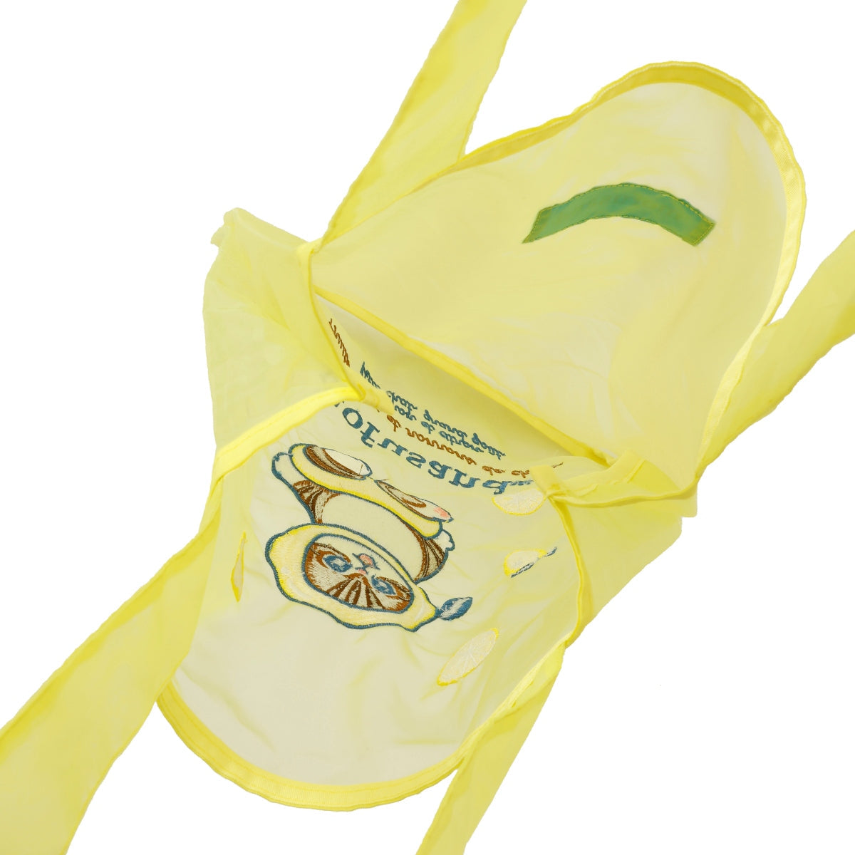 Bolso de organza Mofusand amarillo limón