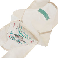 Bolso blanco de organza Mofusand con manzana