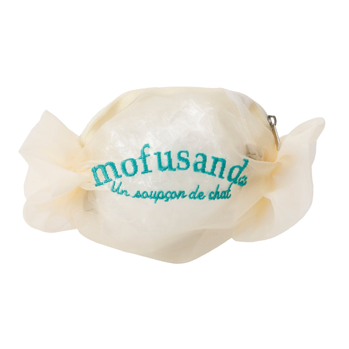 Estuche mofusand tipo caramelo de manzana - blanco
