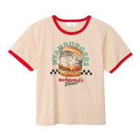 Polera Mofusand NYANBURGERS estilo diner café