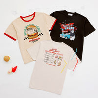 Polera Mofusand Diner Menu color marfil