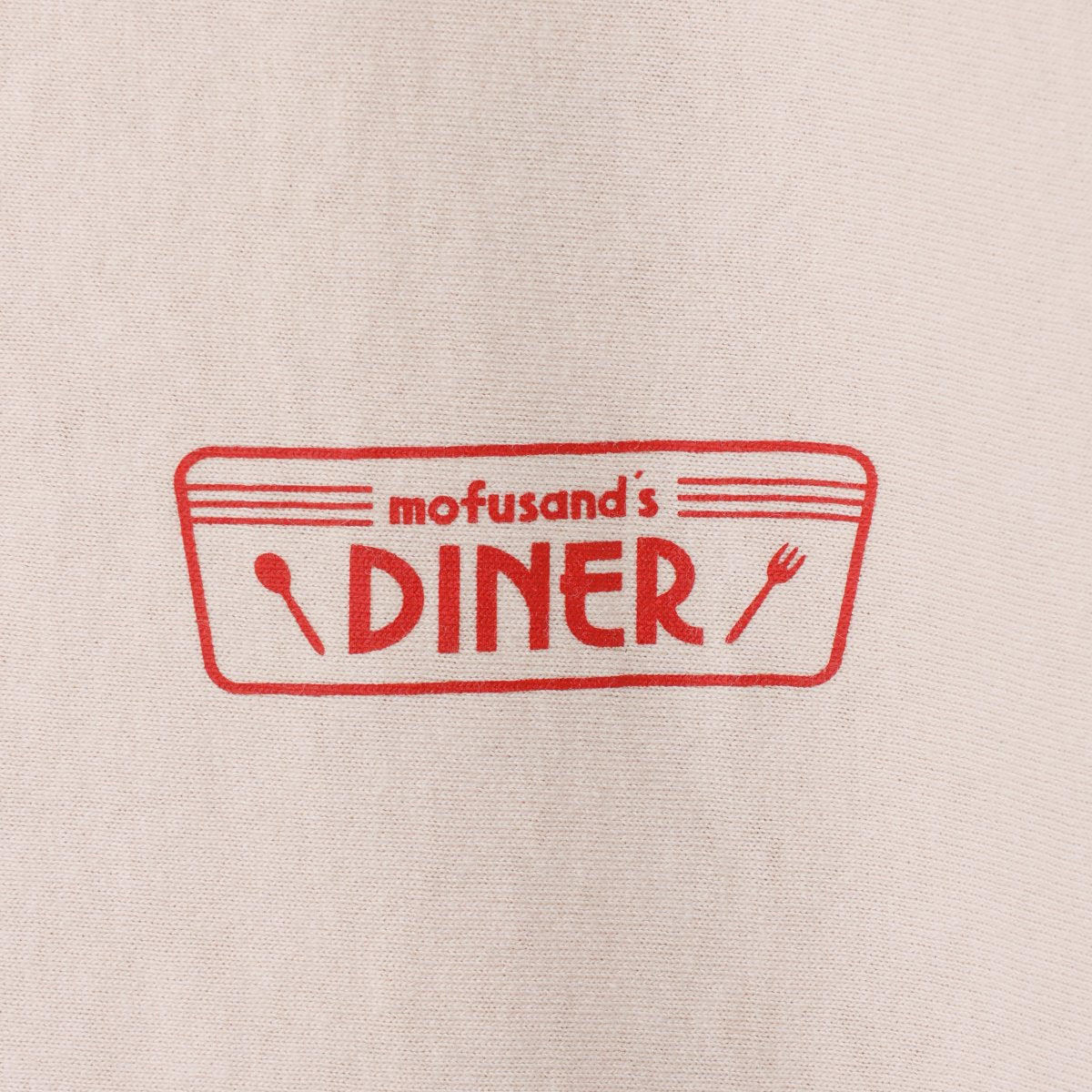 Polera Mofusand Diner Menu color marfil