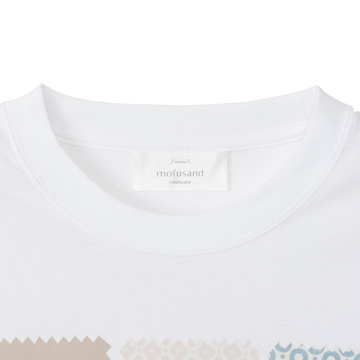 Polera Mofusand Coffee and Donuts blanca