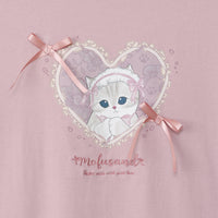 Mofusand: polera balletcore rosada