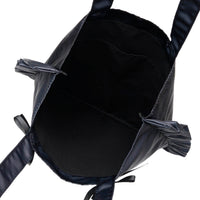 Bolso Mofusand estilo balletcore con gato de lazo negro