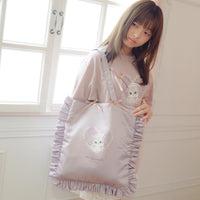 Bolso Mofusand estilo balletcore rosa