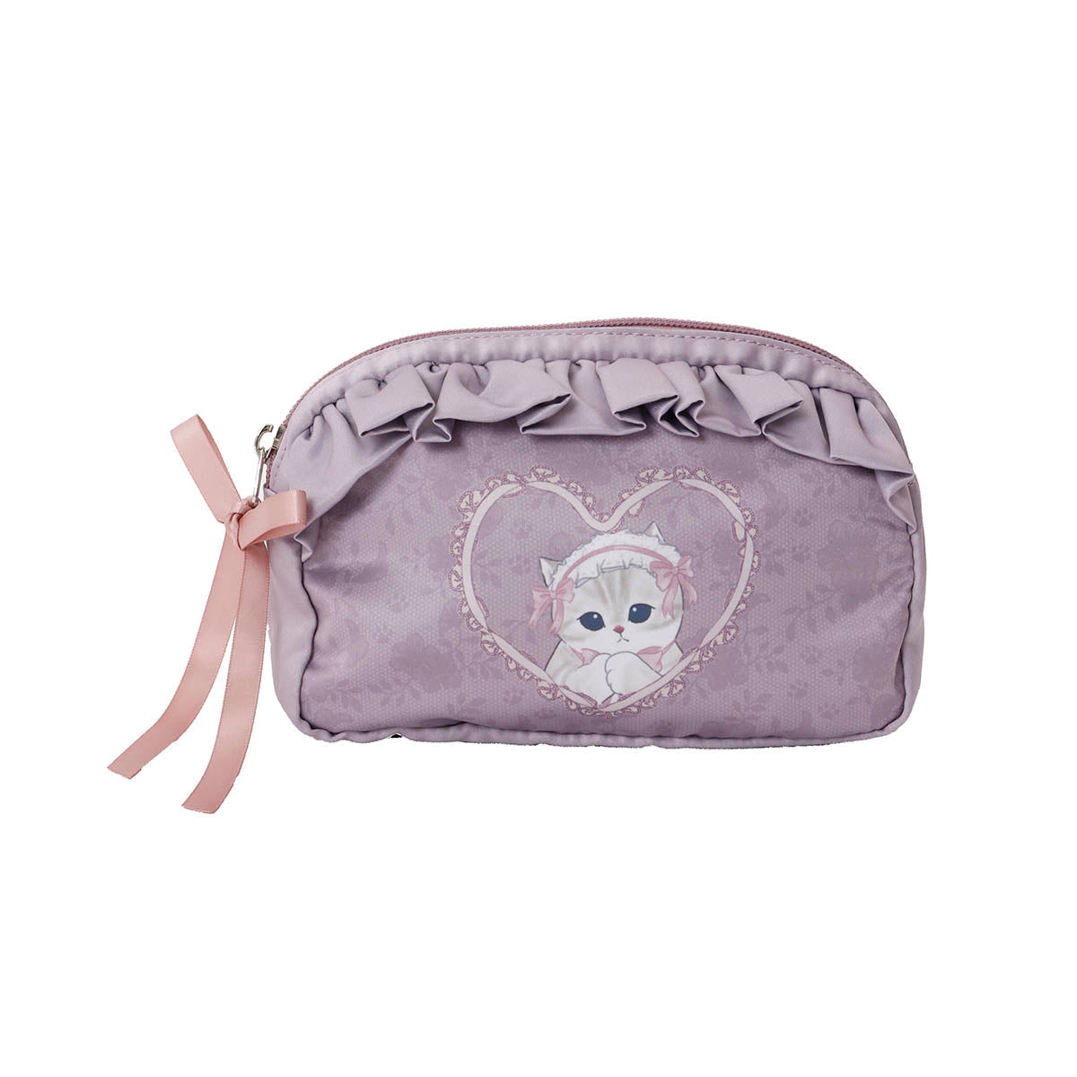 Estuche balletcore mofusand con gatito y lazo rosa
