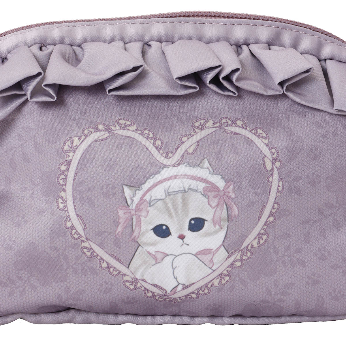 Estuche balletcore mofusand con gatito y lazo rosa