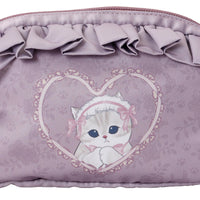 Estuche balletcore mofusand con gatito y lazo rosa