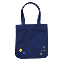 Lonchera tote mofusand con gato jugando, azul marino