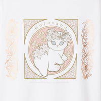 Polera mofusand estilo Art Nouveau con lirios