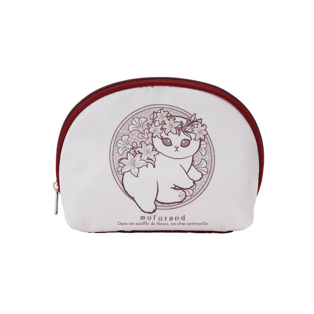 Estuche mofusand estilo Art Nouveau, lirios rosa empolvado