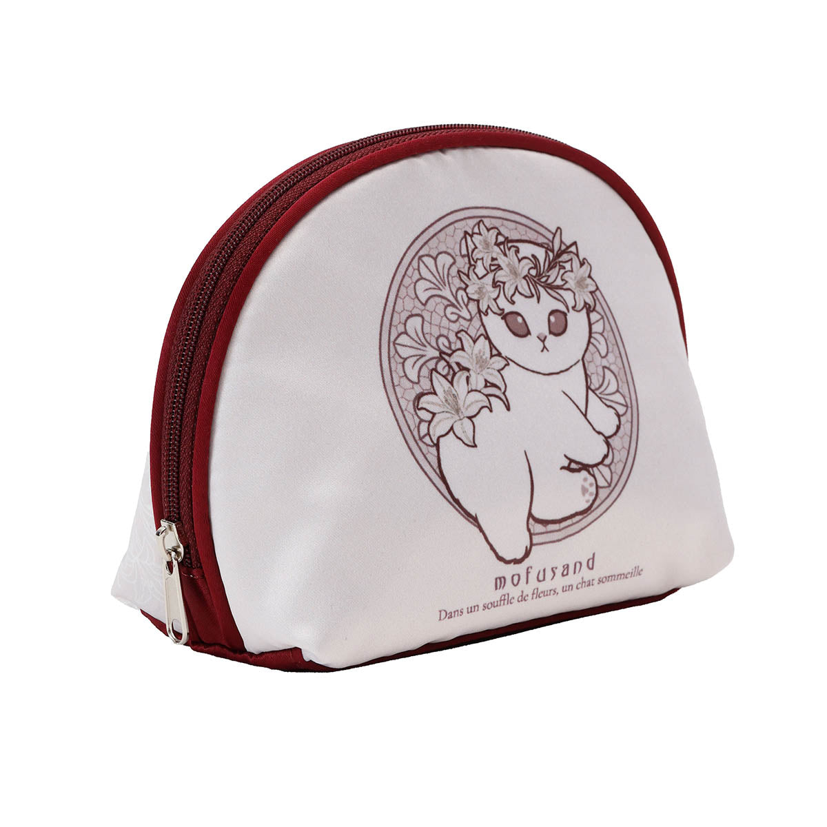 Estuche mofusand estilo Art Nouveau, lirios rosa empolvado