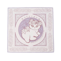 Pañuelo Mofusand estilo Art Nouveau, malva y beige