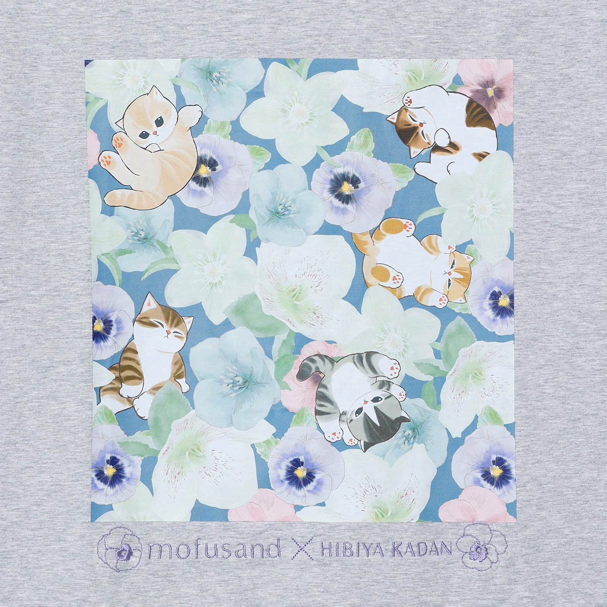 Polera gris Mofusand x Hibiya Kadan Winter Origin