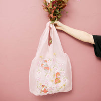 Bolso de tul Mofusand × Hibiya Kadan rosado