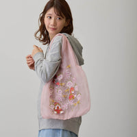 Bolso de tul Mofusand × Hibiya Kadan rosado