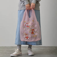 Bolso de tul Mofusand × Hibiya Kadan rosado