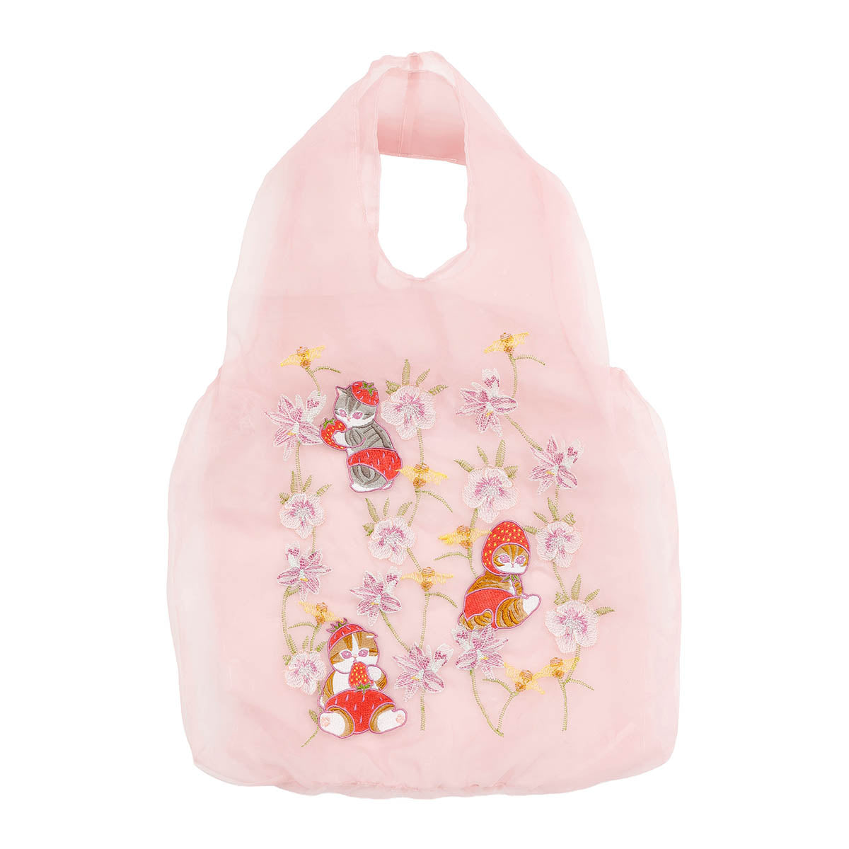 Bolso de tul Mofusand × Hibiya Kadan rosado