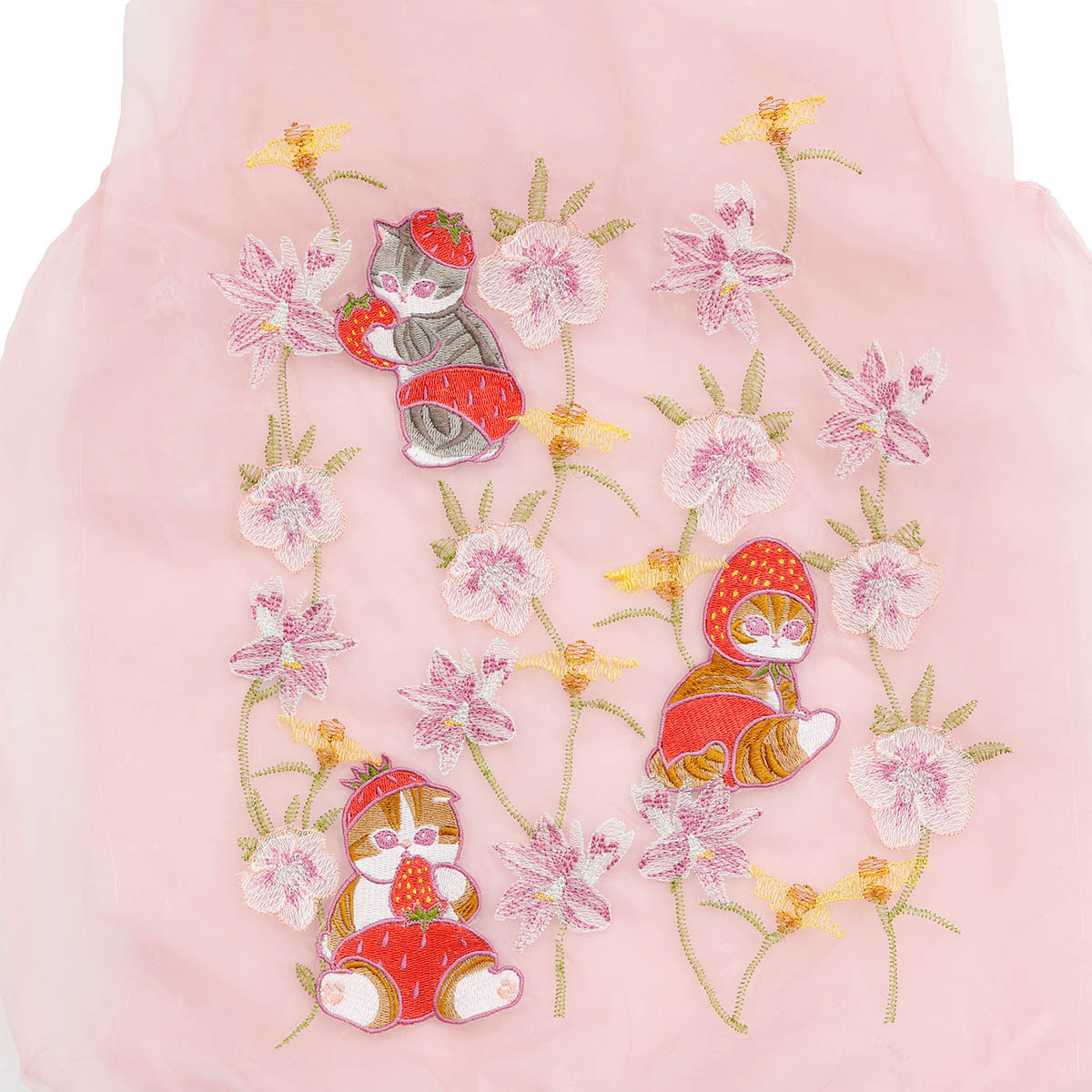 Bolso de tul Mofusand × Hibiya Kadan rosado