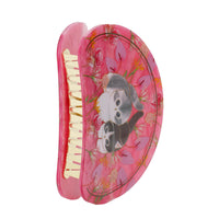 Pinza marmolada para el pelo Mofusand, rosa