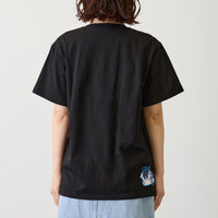 Polera negra mofusand: gato amante del papel higiénico