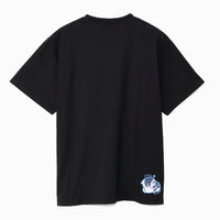 Polera negra mofusand: gato amante del papel higiénico