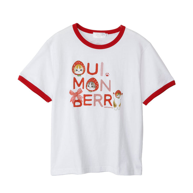 Polera mofusand MERCI STRAWBERRY OUI MON BERRY